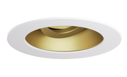 Elco Lighting ELK3629MT Pex™ 3" Round Adjustable Reflector, Tan with White Trim