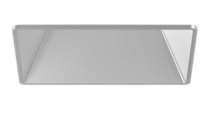 Elco Lighting ELK370H Pex™ 3" Square Trimless Smooth Reflector Trim, All Haze