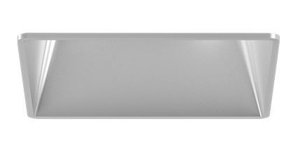 Elco Lighting ELK381H Pex™ 3" Square Adjustable Trimless Smooth Reflector Trim, All Haze
