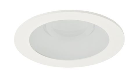 Elco Lighting ELK4112H 4" Round Adjustable Reflector with Frosted Lens, Haze with White Trim