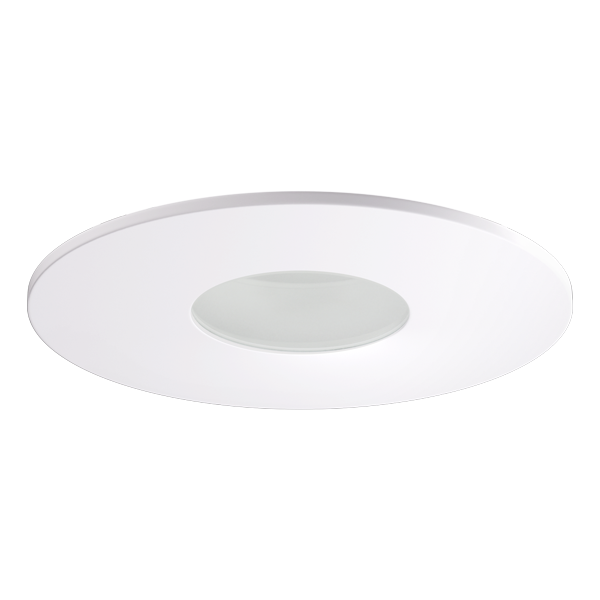 Elco Lighting ELK4125H 4″ Pex™ Adjustable Pinhole w/Frosted Lens – 25°-35° Tilt, 2″ Aperture, Twist-On Design, Damp Rated, Haze/White Trim (Koto™ Compatible)