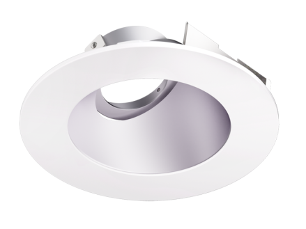 Elco Lighting ELK4357H 4" Universal Sloped Ceiling Koto™ Trim, Haze with White Trim