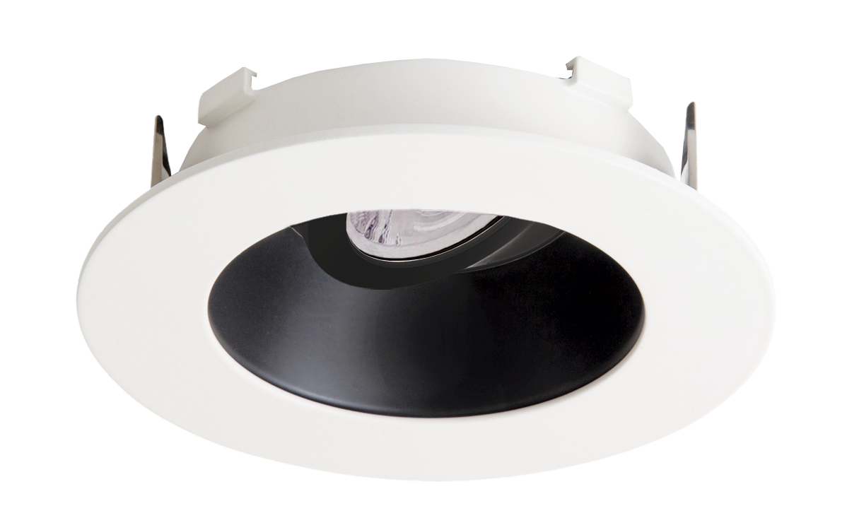 Elco Lighting EKCL4721BW Flexa™ 4" Round Reflector for Canless Koto™ Module - Black - Ring White