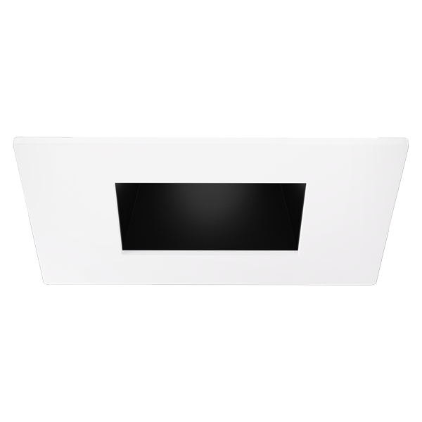 Elco Lighting EKCL4741BW Flexa™ 4" Square Reflector for Canless Koto™ Module - Black with White Trim