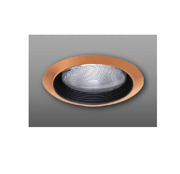 ELCO Lighting ELM30BCP Contemporary Black with Copper Medium Base 6" Recessed Light Metal Baffle Recessed Ceiling Light
