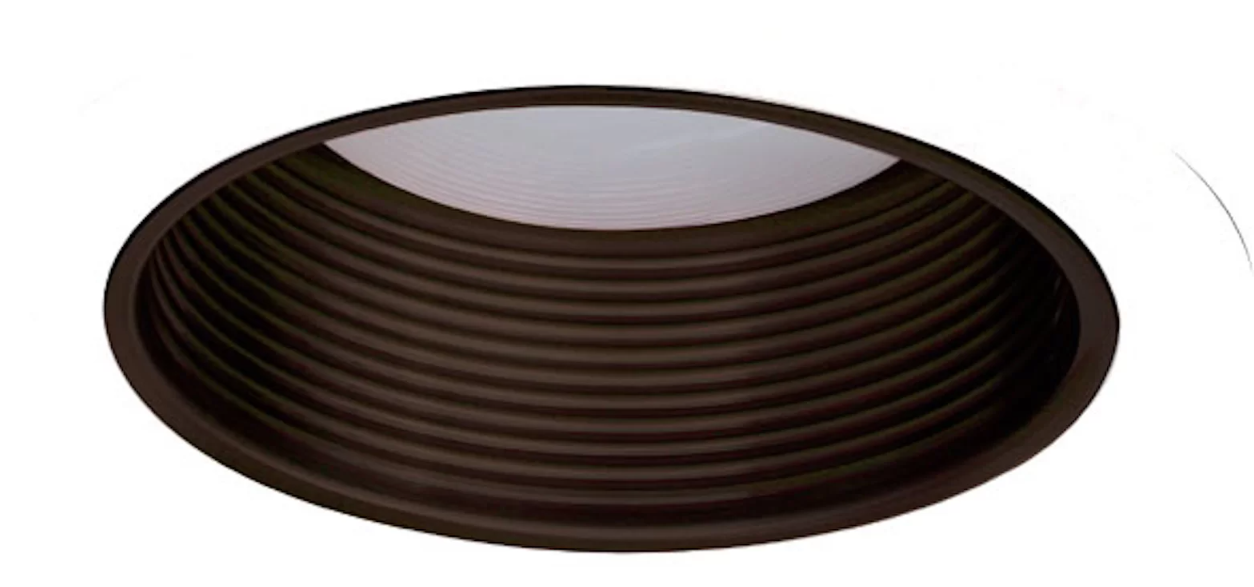 ELCO Lighting ELM30BZW 6'' Baffle Recessed Trim Bronze/White Finish