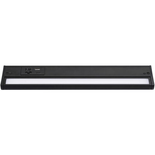 AFX Lighting ELNU14BK 14-in 8W Elena Undercabinet Light, 508 lm, 120V, CCT Select, Black Finish