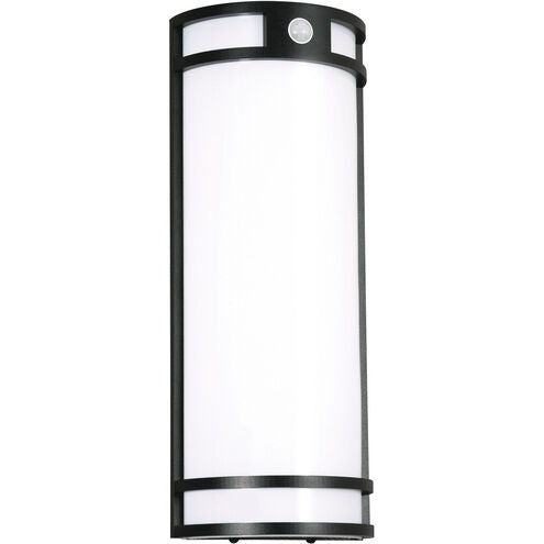 AFX Lighting ELTW0718LAJD1BK 21W Elston Outdoor Sconce w/ Photocell, 120V, Selectable CCT, Black Finish