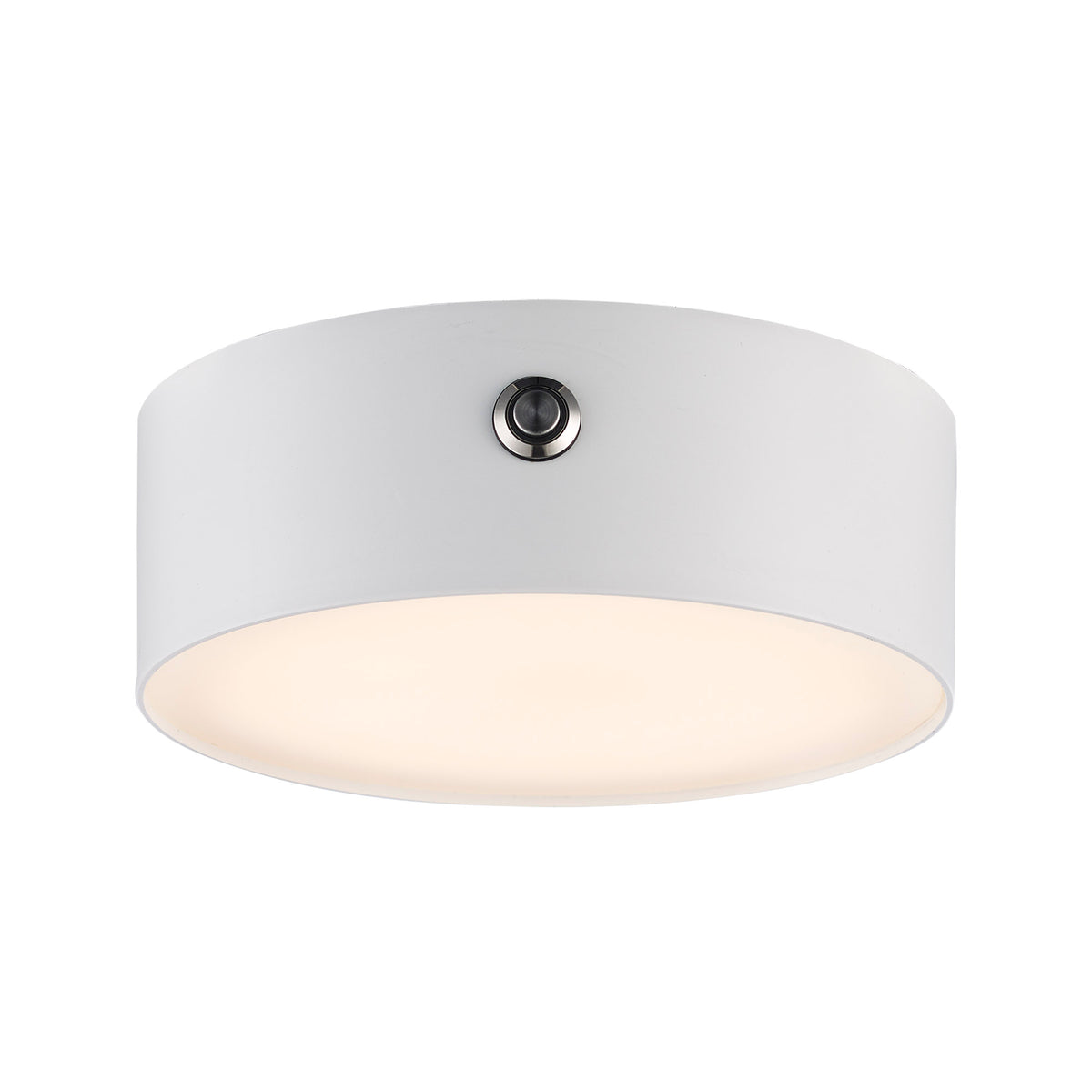 Trans Globe Lighting EM-LED-40045 WH Austen white disc light ceiling light