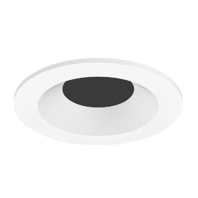 Visual Comfort Architectural EN3RFB-HS Modern 3" Entra LED Flanged Adjustable Downlight Round Trim - Style: Bevel - Aperture: Shower (Sandblasted Lens) - Finish: Silver