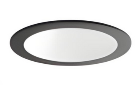 Visual Comfort Architectural ENCL2RFW-930W-B Entra CL 2" Round Black Flanged Wall Wash LED Downlight W/ White Reflector, CCT 3000K