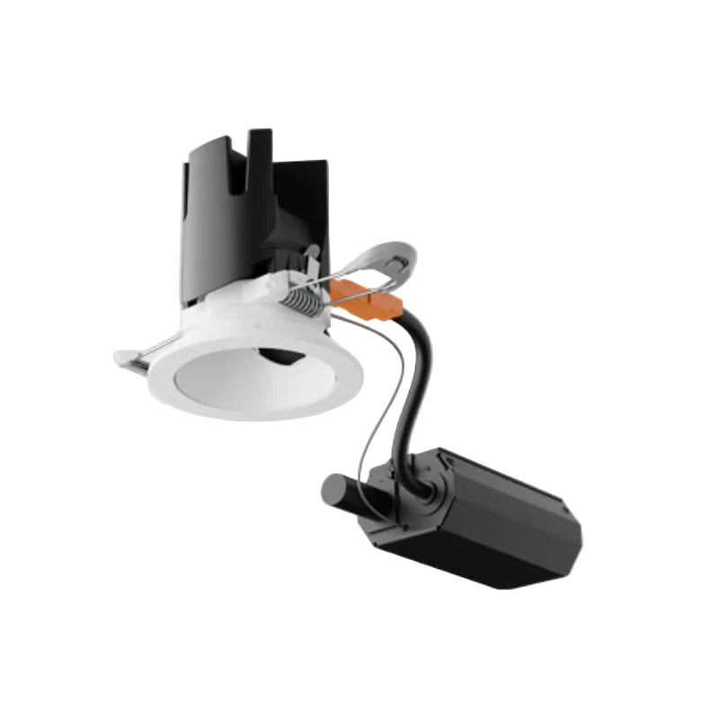 Visual Comfort Architectural ENCL2RRL-L08930AN-W ENTRA CL 2" 8W LED Round Flangeless Adjustable Remodel Downlight – 3000K – White Reflector – Non-IC Airtight Housing