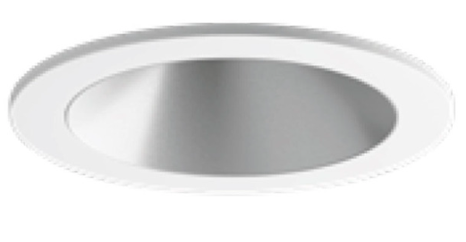 Visual Comfort Architectural ENCL2RRF-L12930DN-S-W Entra CL 2IN Fixed Round Flanged Trim / Remodel Housing, CCT 3000K, White Finish W/ Satin Silver Reflector
