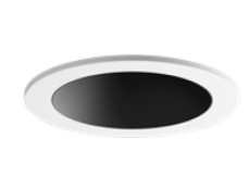 Visual Comfort Architectural ENCL2RRF-L12930AN-W-B Entra CL 2IN Adjutstable Round Flanged Trim / Remodel Housing, CCT 3000K, White Finish W/ Black Reflector