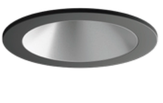 Visual Comfort Architectural ENCL2RRF-L12930AN-S-B Entra CL 2IN Adjutstable Round Flanged Trim / Remodel Housing, CCT 3000K, Black Finish W/ Satin Silver Reflector