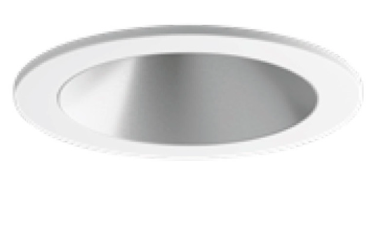 Visual Comfort Architectural ENCL2RRF-L12935AN-S-W Entra CL 2IN Adjutstable Round Flanged Trim / Remodel Housing, CCT 3500K, White Finish W/ Satin Silver Reflector