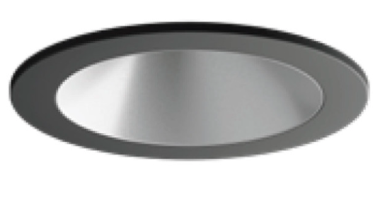 Visual Comfort Architectural ENCL2RRF-L12935WN-S-B Entra CL 2IN Round Flanged Trim / Remodel Housing, CCT 3500K, Black Finish / Satin Silver Reflector