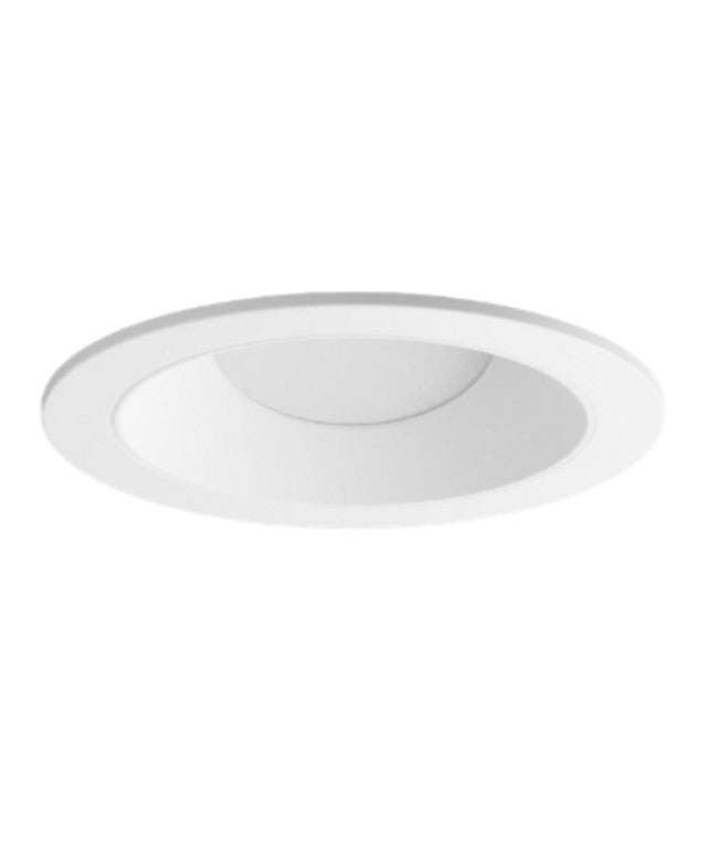 Visual Comfort Architectural ENCL3RFW-927S-W Entra CL 3" Round Flanged Wall Wash – 2700K – 730 Lumens – 90+ CRI – Satin Silver Reflector – White Flanged Trim