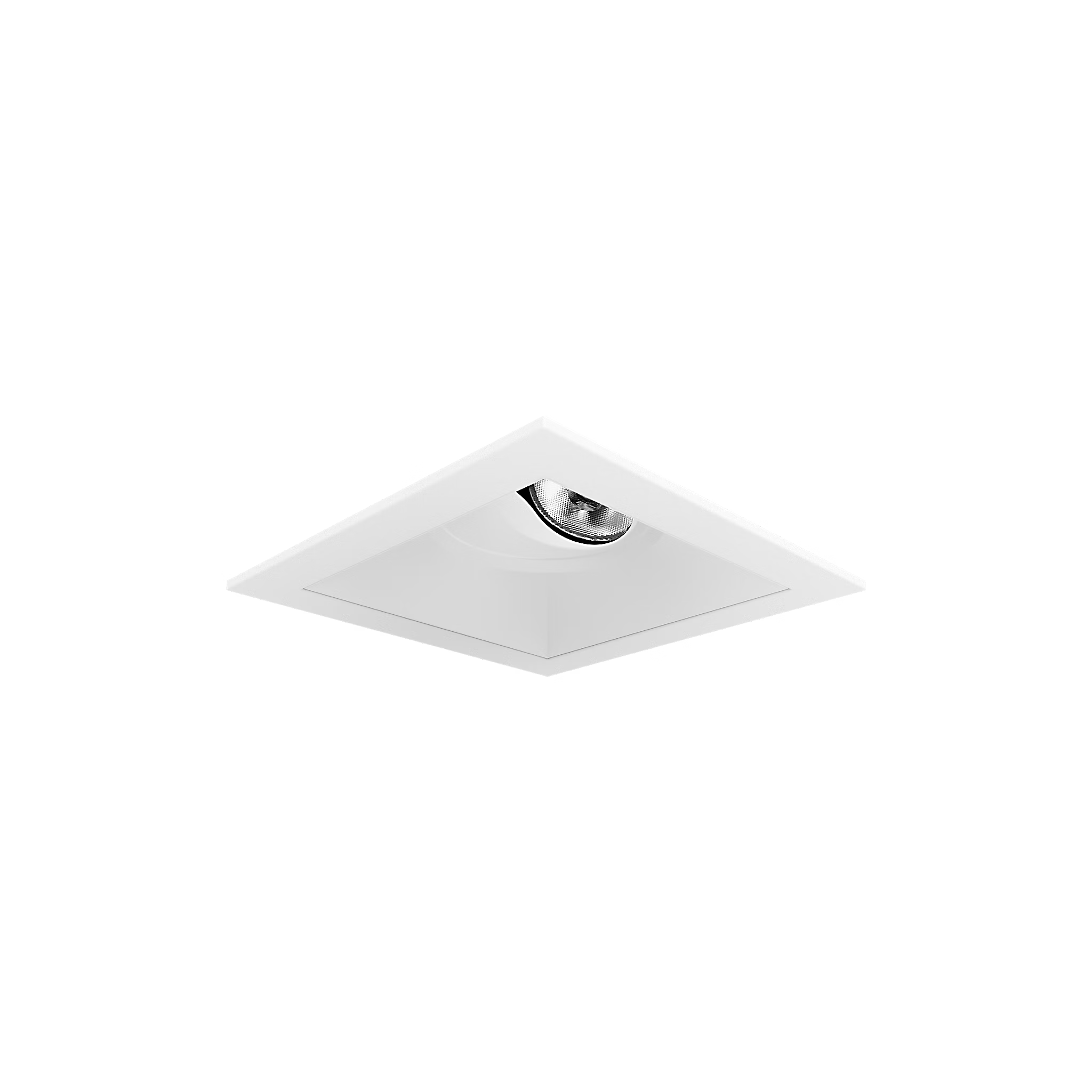 Visual Comfort Architectural ENCL3SRF-L15935DI-W-W Modern Entra CL 3" Square Remodel Flanged Light - CCT: 3500K - 15W - Reflector Finish: White - Trim Finish: White
