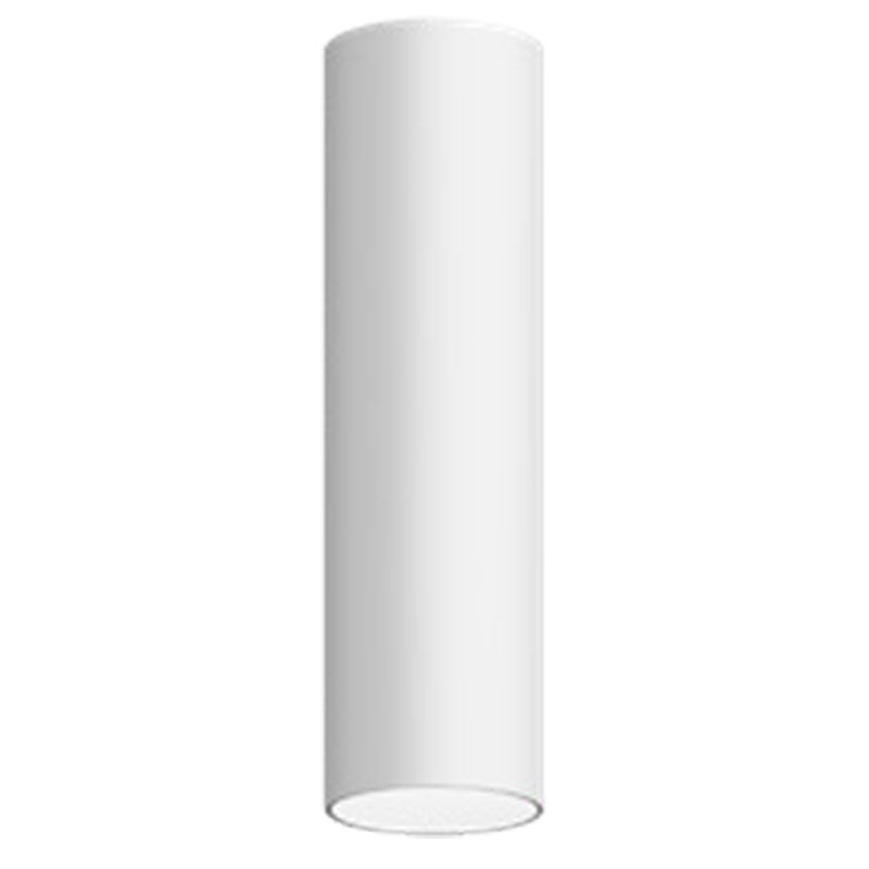 Visual Comfort Architectural ENCY2RF-L129WD4D-UNV-AW Entra 2 Inch LED Fixed Cylinder Ceiling Light, Flush Mount, Brushed Aluminum Reflector, White Cylinder, Color Temperature 3000K Warm Dim, Beam Angle 40°