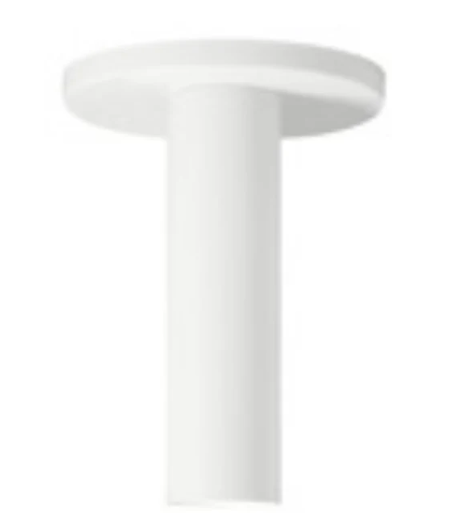 Visual Comfort Architectural ENCY2RS-L129WD2D-UNV-BW ENTRA 2" 12W Fixed LED Cylinder, Warm Dim, Surface Mount, Color Temperature 3000K Warm Dim, Beam Angle 20°, White/Black Finish