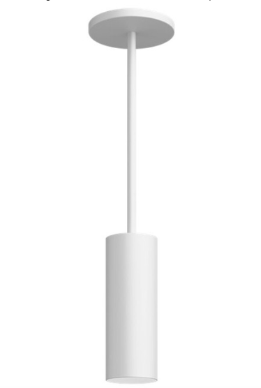 Visual Comfort Architectural ENCY3RP-L12930WW-UNV-AW 3" 12W Wall Wash LED Cylinder, Pendant Mount, Reflector Finish/Cylinder Finish: Brushed Aluminum/White, Color Temperature: 3000K