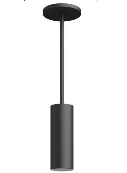 Visual Comfort Architectural ENCY3RP-L12930WW-UNV-WB 3" 12W Wall Wash LED Cylinder, Pendant Mount, Reflector Finish/Cylinder Finish: White/Black, Color Temperature: 3000K