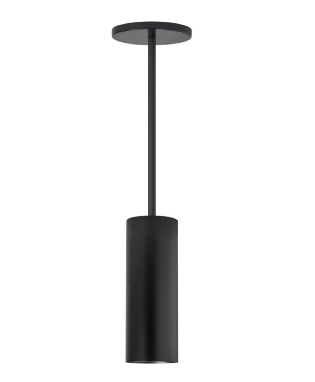 Visual Comfort Architectural ENCY3RP-L159WDWW-UNV-AB 3" 15W Wall Wash LED Cylinder, Warm Dim, Pendant Mount, Reflector Finish/Cylinder Finish: Brushed Aluminum/Black, Color Temperature: Warm Dim 3000-1800K