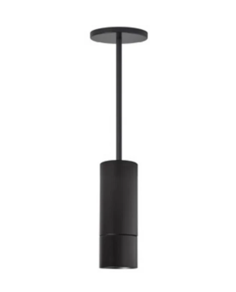 Visual Comfort Architectural ENCY3RP-L199304A-UNV-AB ENTRA 3" 19W Adjustable LED Cylinder, Pendant Mount, Brushed Aluminum Reflector, Black Cylinder, 3000K, 40° Beam Angle