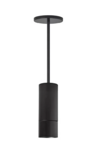 Visual Comfort Architectural ENCY3RP-L199306A-UNV-AB ENTRA 3" 19W Adjustable LED Cylinder, Pendant Mount, Brushed Aluminum Reflector, Black Cylinder, 3000K, 60° Beam Angle