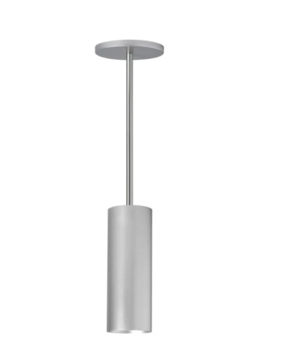 Visual Comfort Architectural ENCY3RP-L199WD1D-UNV-AA 3" 19W Fixed LED Cylinder, Warm Dim, Pendant Mount, Reflector Finish/Cylinder Finish: Brushed Aluminum/Brushed Aluminum, Color Temperature: Warm Dim 3000-1800K, Beam Angle:18°