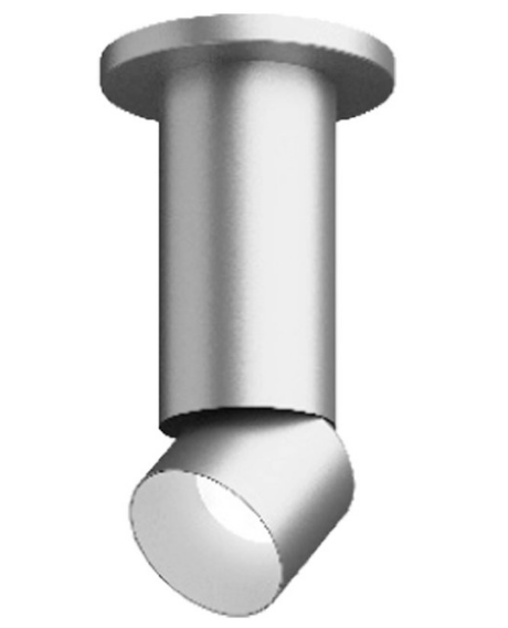 Visual Comfort Architectural ENCY3RS-L129304A-UNV-AA 3" 12W Adjustable LED Cylinder, Surface Mount, Reflector Finish/Cylinder Finish: Brushed Aluminum/Brushed Aluminum, Color Temperature: 3000K, Beam Spread: 40°