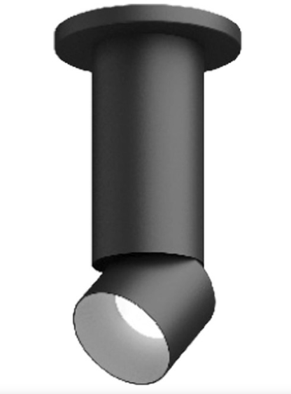 Visual Comfort Architectural ENCY3RS-L129WD2A-UNV-WB 3" 12W Adjustable LED Cylinder, Warm Dim, Surface Mount, Reflector Finish/Cylinder Finish: White/Black, Color Temperature: Warm Dim 3000-1800K, Beam Spread: 25°