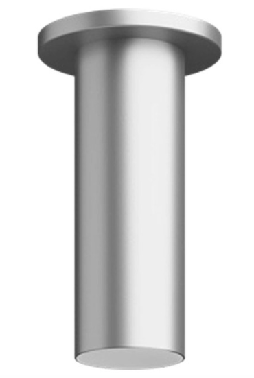 Visual Comfort Architectural ENCY3RS-L129WDWW-UNV-BA 3" 12W Wall Wash LED Cylinder, Warm Dim, Surface Mount, Reflector Finish/Cylinder Finish: Black/Brushed Aluminum, Color Temperature: Warm Dim 3000-1800K