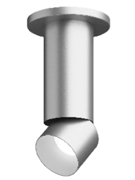 Visual Comfort Architectural ENCY3RS-L159WD6A-UNV-AA 3" 15W Adjustable LED Cylinder, Warm Dim, Surface Mount, Reflector Finish/Cylinder Finish: Brushed Aluminum/Brushed Aluminum, Color Temperature: Warm Dim 3000-1800K, Beam Spread: 60°