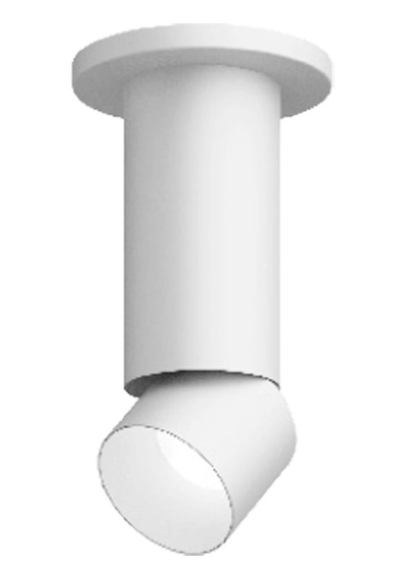 Visual Comfort Architectural ENCY3RS-L159WD6A-UNV-WW 3" 15W Adjustable LED Cylinder, Warm Dim, Surface Mount, Reflector Finish/Cylinder Finish: White/White, Color Temperature: Warm Dim 3000-1800K, Beam Spread: 60°