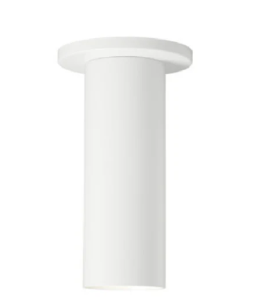 Visual Comfort Architectural ENCY3RS-L159WDWW-UNV-AW 3" 15W Wall Wash LED Cylinder, Warm Dim, Surface Mount, Reflector Finish/Cylinder Finish: Brushed Aluminum/White, Color Temperature: Warm Dim 3000-1800K