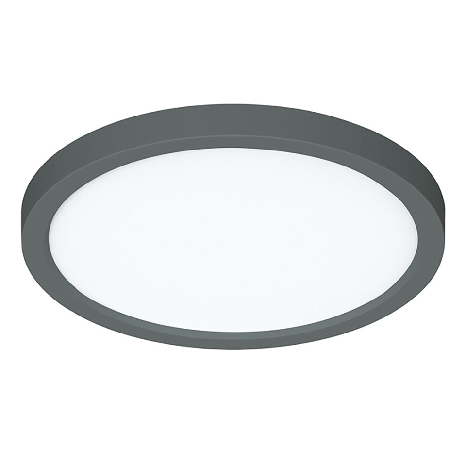 AFX Lighting EONF09LAJD1BK Eon 9 Inch LED Flush Mount Ceiling Light, Watt 17W, 120V, Selectable 5CCT, Black Finish