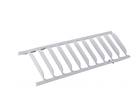 ELCO Lighting EP555W 12'' Front Louver Track Accessory - EP555, EP666 White Finish
