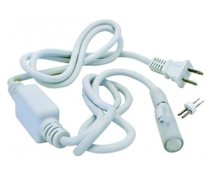 ELCO Lighting EPCLED Outdoor Rope Light Accessories - Power Cord - White Finish