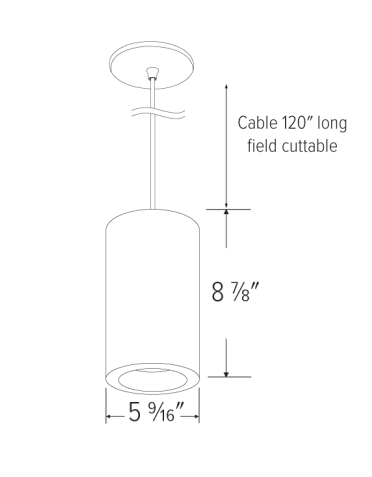 Elco Lighting EPD4271L3CT5HW 4" Ply Sylo™ Pendant, Color Temperature 2700K-5000K, Lumens 1000, 1250, 1500 lm, Haze with White Ring