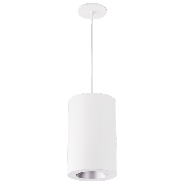 Elco Lighting EPD685L3CT5HW Ply Sylo™ - 6" Pendant - 14W/18W/24W - 1000/1500/2000 lm - 2700K-5000K - 120/277V - Wet Rated - White/Haze
