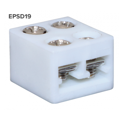 ELCO Lighting EPSD19 Block Connector - 3/8"W x 7/16" X 5/16" H Indoor Tape Light Accessories