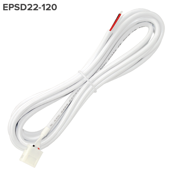Elco Lighting EPSD22-120 Indoor Tape Light Accessories, 120" Hardwire connector