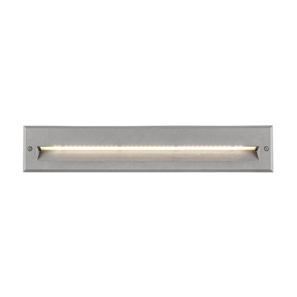 Kuzco Lighting ER72420-GY Newport 19 inch LED Outdoor Step Light with Frosted Glass Diffuser, Wattage 16W, Color Temperature 3000K, Voltage 120V, Gray Finish