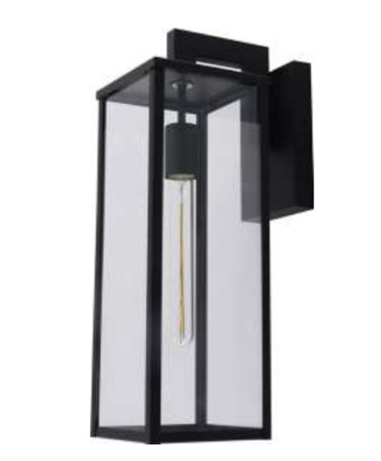 Westgate ERSH-185-BK 18.5 Inch LED Outdoor Wall Sconce Light, Watt 6W, Lumens 520LM , CCT 3000K Black Finish