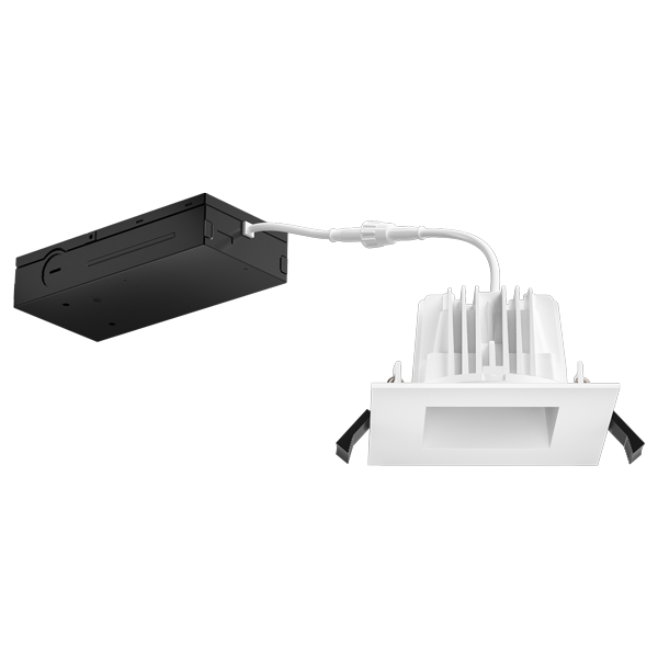 Elco Lighting ERT434CT5W 4" Square LED Recessed Downlights with 5-CCT Switch - 10 Watt - 1000 Lumens - White