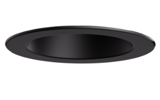 ELCO Lighting ERT685CT5DBB 6" ED High Lumen Round Reflector Insert, 5 Lumen Switch, 5-CCT Switch, Black/Black