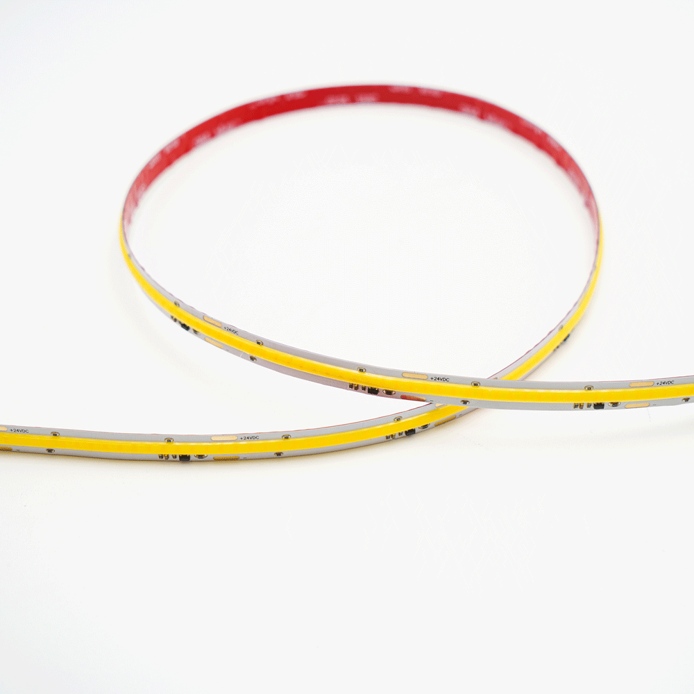 Lotus LED Lights ES-FSCOBWW+W-24-2-DTW COB LED Tape Light Dim-to-Warm – 4.6W/ft, 350 lm/ft, 3000K-1800K, 24V DC, CRI 90+, 135° Beam, IP20, 5-Year Warranty