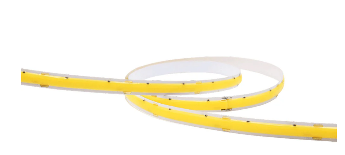 Lotus LED Lights ES-FSCOBWW+W-24-DTW-IP67-16FT Sauna COB LED Tape Light 24V DC Dim to Warm 3000-1800K 3W/ft 12mm CRI 90+ IP67 5 Year Warranty 16 ft